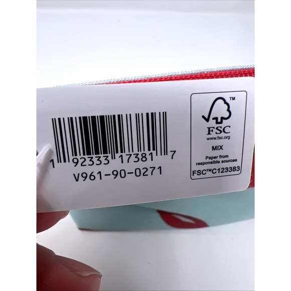 Kate Spade Collectors Lips Makeup Case & Red Lips Matching Lipstick black honey - Picture 7 of 16